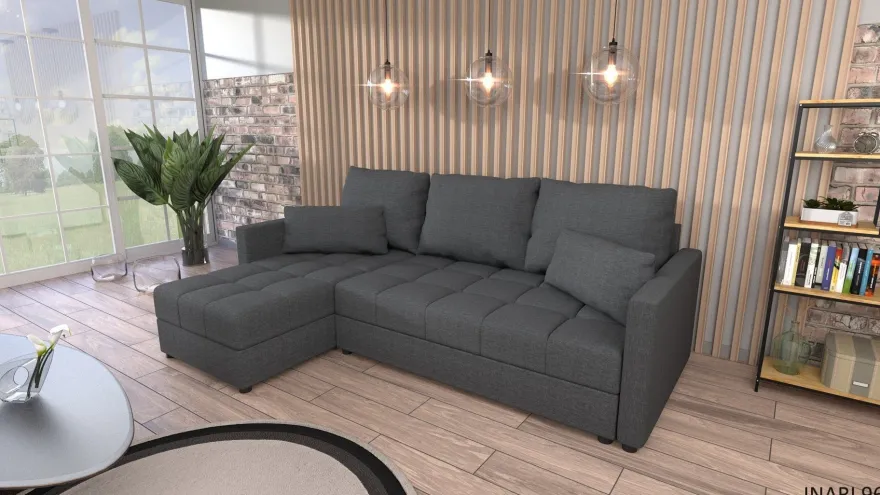 Couchgarnitur Sofa Sofagarnitur BELA L mit Schlaffunktion Wohnlandschaft NEU