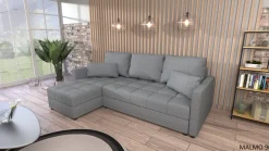 Couchgarnitur Sofa Sofagarnitur BELA L mit Schlaffunktion Wohnlandschaft NEU