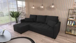 Couchgarnitur Sofa Sofagarnitur BELA L mit Schlaffunktion Wohnlandschaft NEU