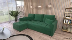 Couchgarnitur Sofa Sofagarnitur BELA L mit Schlaffunktion Wohnlandschaft NEU