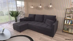 Couchgarnitur Sofa Sofagarnitur BELA L mit Schlaffunktion Wohnlandschaft NEU