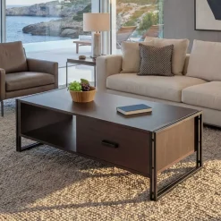 Couchtisch HWC-A27, Beistelltisch Wohnzimmertisch, 41x120x60cm 3D-Struktur