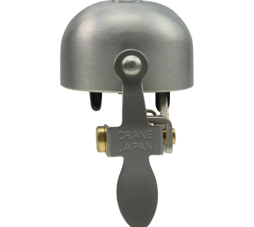 Crane Bell Co. E-NE ene Klingel Glocke Retro Design Horn Bell silber