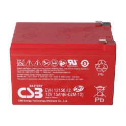 CSB EVH12150 High-Cycle AGM Bleiakku 12V 15Ah T2 / Faston 6,3 mm