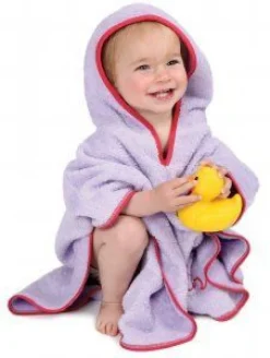 Cuddledry Poncho mit Sonnenschutz flieder mit Anlgerfisch