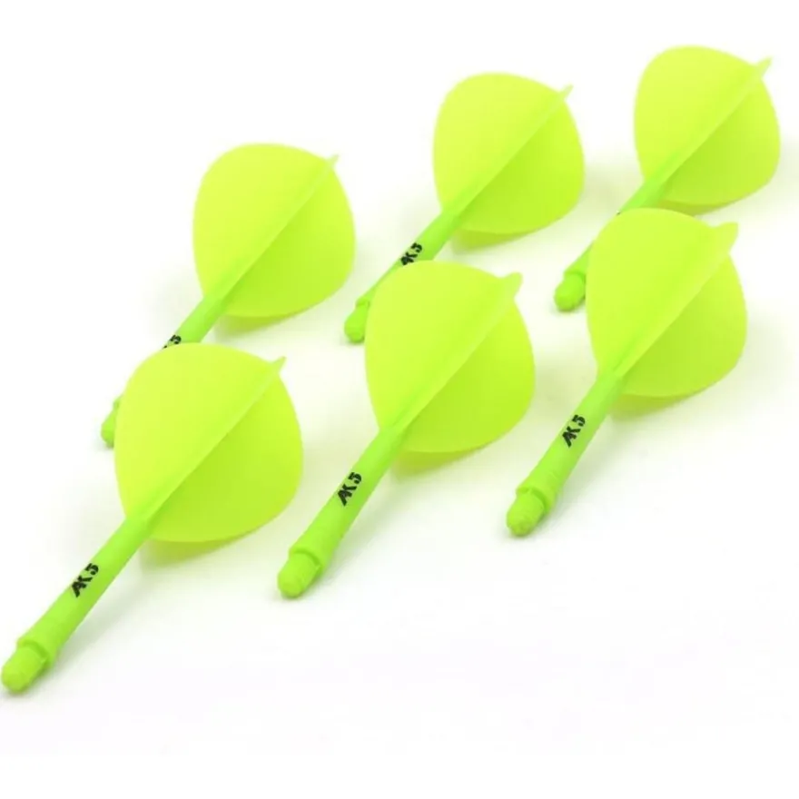 Cuesoul ROST integrierte Dartschäfte und Flights, Schaftlänge 28mm, Birnenform