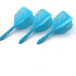 Cuesoul ROST Integrierte Dartschäfte & Flights, Blau Drachenmuster, Größe M