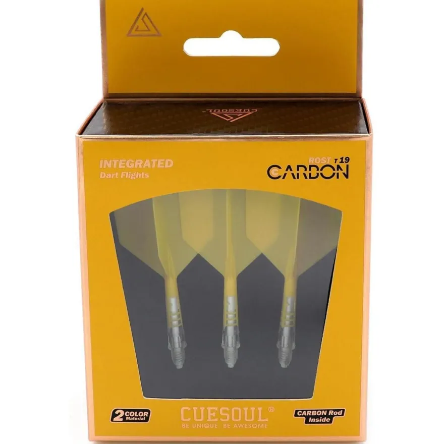 Cuesoul ROST T19 Carbon Integrierter Dartschaft und Flight Big Wing-Form