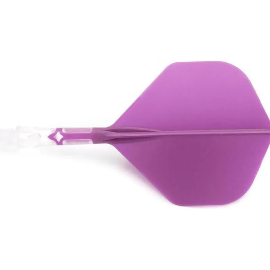 Cuesoul ROST T19 integrierter Dartschaft und Flight, Lila/Eis, Größe S, 65mm
