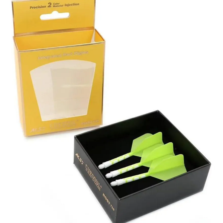 Cuesoul ROST T19 Integrierter Dartschaft und Flights, Big Wing Shape, 3er-Set