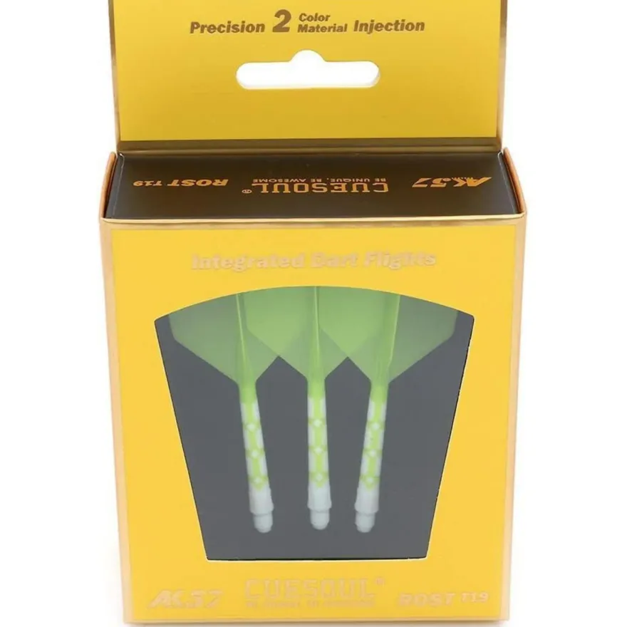 Cuesoul ROST T19 Integrierter Dartschaft und Flights, Big Wing Shape, 3er-Set