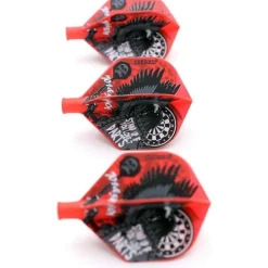 Cuesoul TERO AK4 Dart Flights Standard/Slim Roter Adler - 3er Set