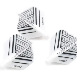 Cuesoul TERO AK4 Dart Flights Standard/Slim Form mit attraktivem Muster, 3er