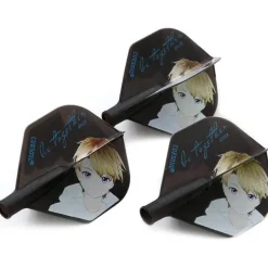 Cuesoul TERO AK4 Dart Flights Standard/Slim Form mit attraktivem Muster, 3er Set