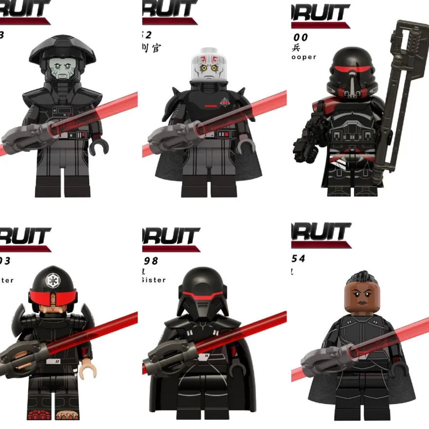 Custom Lego 5. Bruder Schwestern Inquisitoren Stormtrooper Minifiguren Star Wars 6