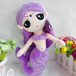 Cute Stofftier Puppe Karikatur Meerjungfrau Plüsch Plüschtier Doll Geschenk Lila