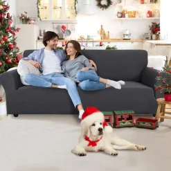 Cycmaco High Stretch 4-Sitzer Sofa Überzug, rutschfest, waschbar, Jacquard