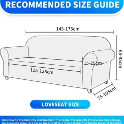 Cycmaco Samt Sofa Überzug 2 Sitzer, elastisch, rutschfest, hellgrün