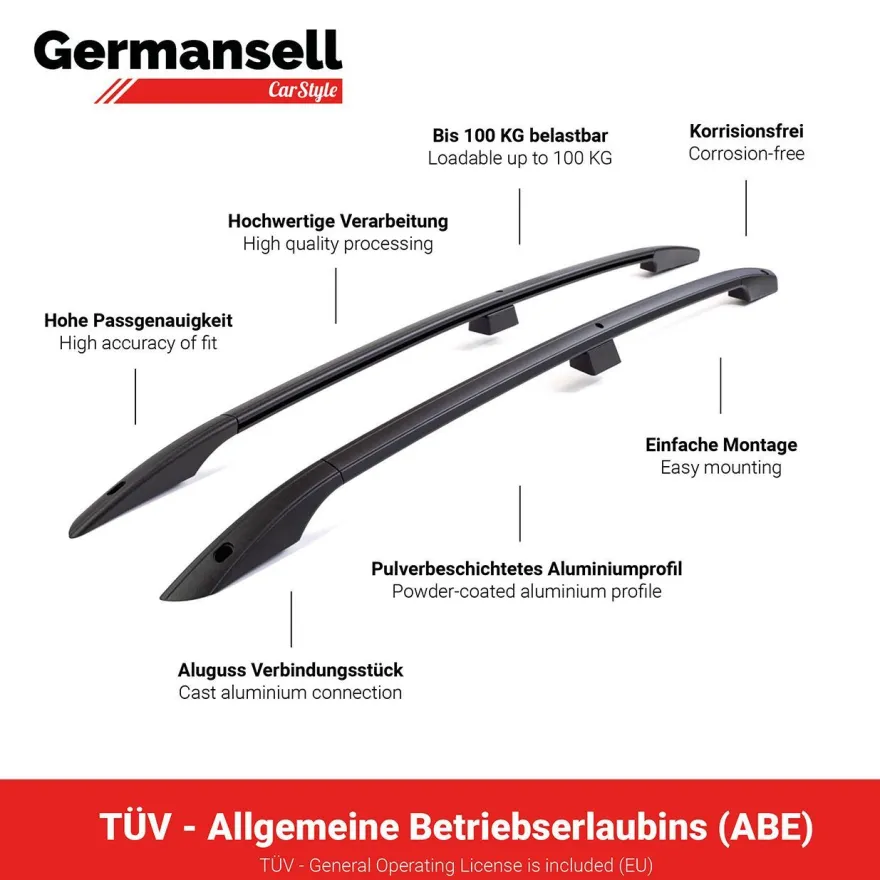 Dachreling passend für Mercedes Citan Bj. 2012-2021