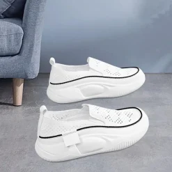 Damen-Freizeitschuhe, Sportschuhe, Sneakers, Plateauschuhe fur Spaziergange,
