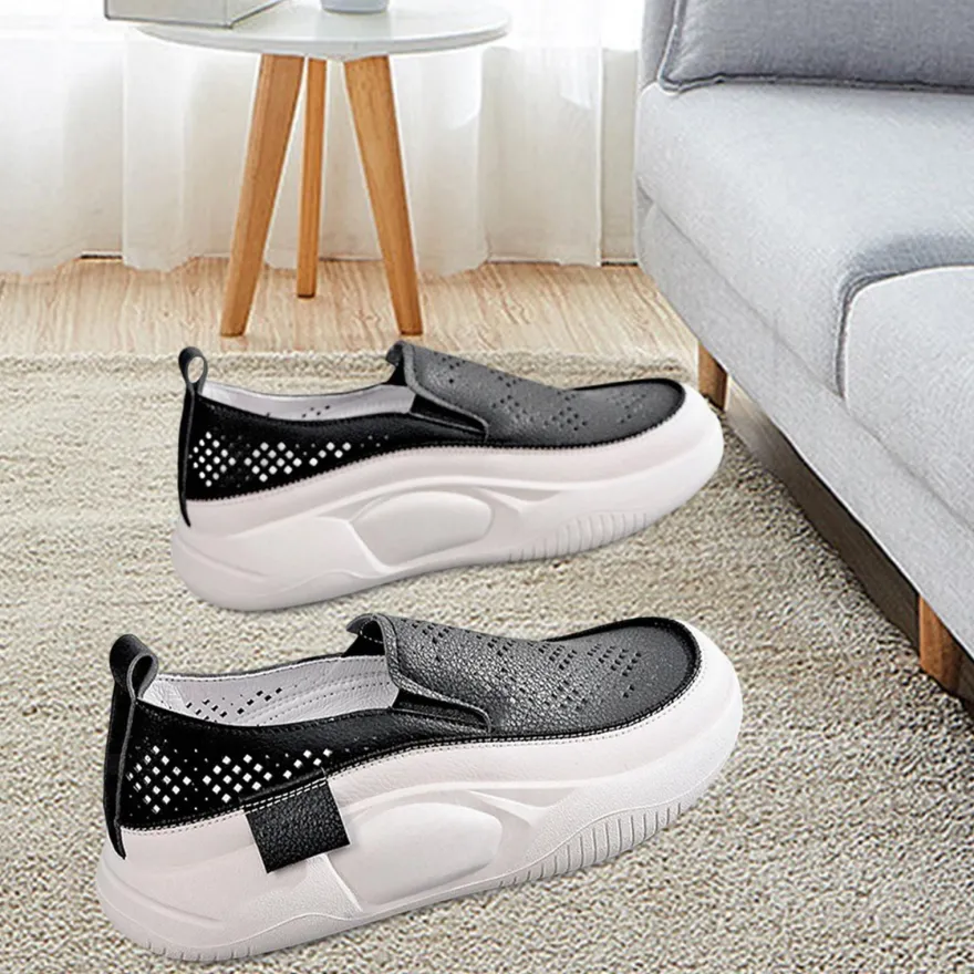 Damen-Freizeitschuhe, Sportschuhe, Sneakers, Plateauschuhe fur Spaziergange,