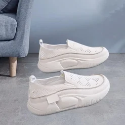 Damen-Freizeitschuhe, Sportschuhe, Sneakers, Plateauschuhe fur Spaziergange,