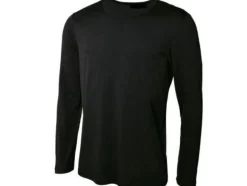 Damen & Herren Thermounterwäsche T-Shirt Langarm für Ski und Sport Gr. S/ M Schwarz