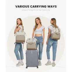 Damen Laptop Schulrucksack Wasserdicht Schultasche 15,6 Zoll Backpack Uni Büro
