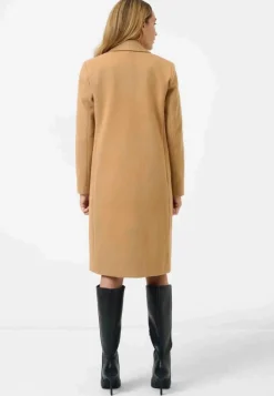 Damenmantel Ricano Livia camel Kurzmantel Reverskragen
