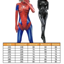 Damen Sexy Karneval Cosplay Spiderman Damen Kostum Superhero Party Jumpsuit