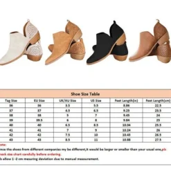 Damen Stiefeletten Runder Zeh Kurzer Bootie Frauen Retro Gehen Schlupfen Schuhe