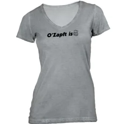 Damen T-Shirt V-Ausschnitt Oktoberfest - O Zapft Is Bierkrug