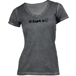 Damen T-Shirt V-Ausschnitt Oktoberfest - O Zapft Is Bierkrug