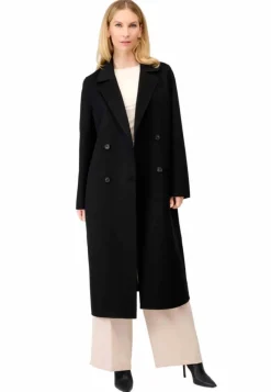 Damen Wollmantel Ricano Clara schwarz Oversized Zweireiher Reverskragen