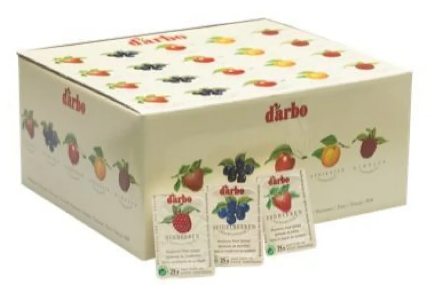 Darbo Konfitüre 100x25g, Fruchtaufstrich sortiert Fruchtanteil 45