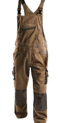 Dassy Arbeitslatzhose mit Kniepolstertaschen Voltic PESCO63 Lehmbraun/Anthrazitgrau