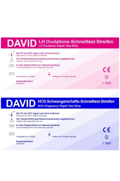 25 David Ovulationstest Streifen 20miu/ml+ 5 Schwangerschaftstest Streifen
