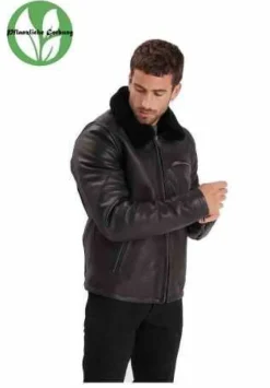 Daytona 73 Asphalt Lederjacke Schwarz Herren | Fliegerjacke | Rindleder
