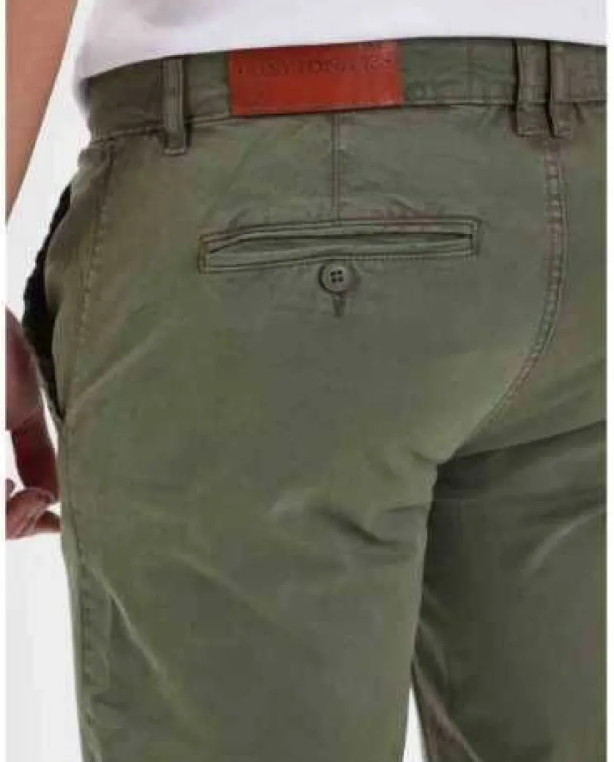 Daytona 73 Chino Khaki Herren Chinohose Regular Fit Baumwolle Stretch