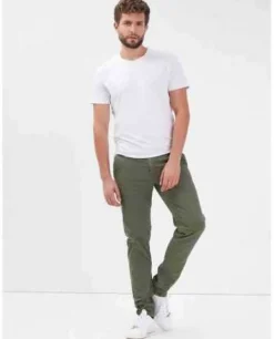 Daytona 73 Chino Khaki Herren Chinohose Regular Fit Baumwolle Stretch