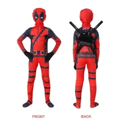 Deadpool Kostum Cosplay Kinder Bodysuit Jungen Kindertag Kostum Party Rot