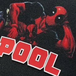 Deadpool Marvel Capslab Trucker Cap - Schwaarze Kappe mit Deadpool Print Logo