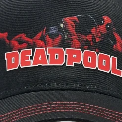 Deadpool Marvel Capslab Trucker Cap - Schwaarze Kappe mit Deadpool Print Logo