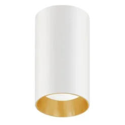 Deckenaufbauleuchte Aufbauleuchten GU10 Aluminium Rund Weiß Gold 55x100mm
