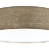 Deckenleuchte Plafond Elegant 60cm Leinen-Grau
