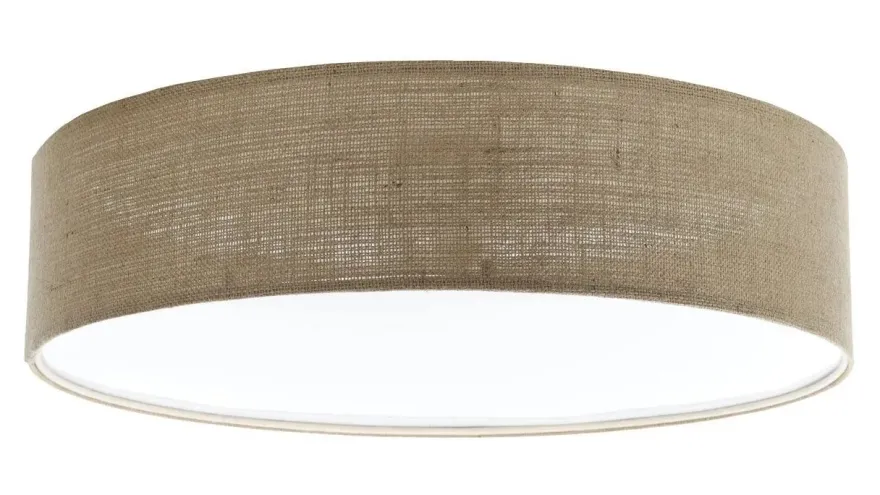 Deckenleuchte Plafond Elegant 60cm Leinen-Grau