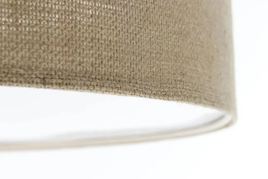Deckenleuchte Plafond Elegant 60cm Leinen-Grau
