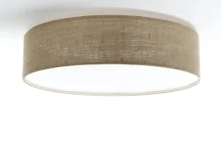 Deckenleuchte Plafond Elegant 60cm Leinen-Grau
