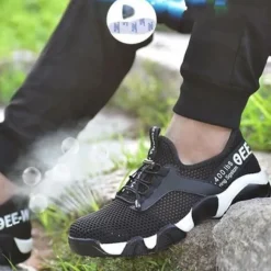 DE Herren Damen Sicherheitsschuhe SRC Arbeitsschuhe Stahlkappe Schutz Gr 35-46