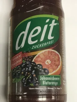 Deit Johannisbeere Blutorange PET Flasche - Mehrweg - ohne Kasten 6x 1,00 L.